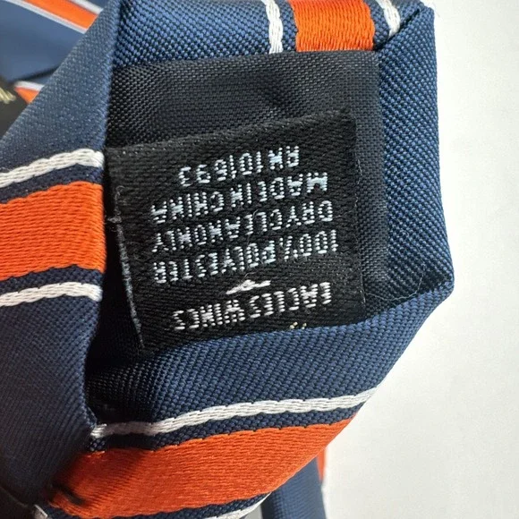 NWT Auburn Tigers Stripe Mens Tie College University Logo Alumni Neck Tie - Picture 5 of 7